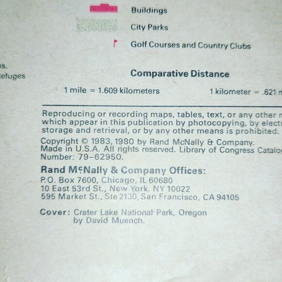 1983 Allstate Road Atlas United States, Canada Mexico Motor Club Pre Owned - Picture 4 of 16